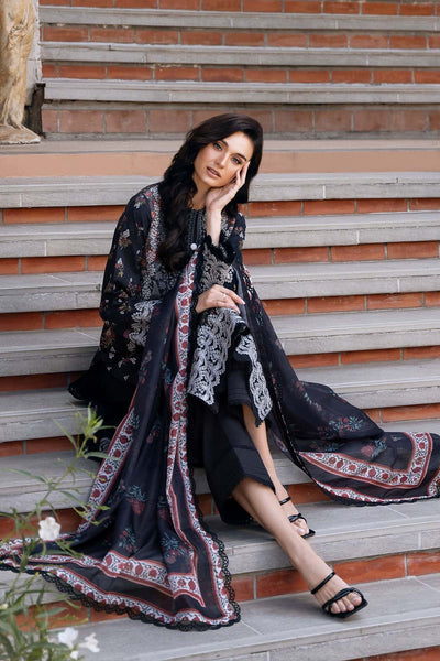 Afrozeh Anisa B black embroidered lawn suit, photo 5