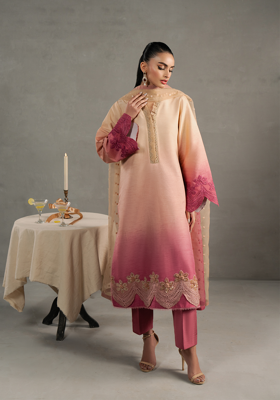 Zarqash | Silk Edit | ZQS 002 Rosèa -  Zarqash Ladies Clothes - Original Designer Dress - House of Maryam