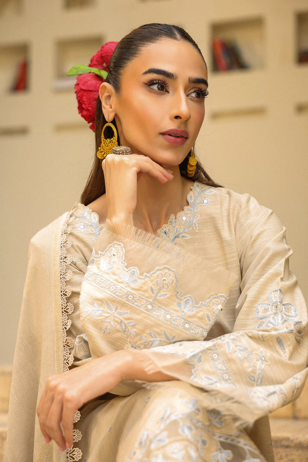 Sahar | Winter 25 | Opal White -  Sahar Ladies Clothes - Original Designer Dress - House of Maryam
