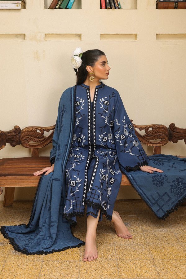 Sahar | Winter 25 | Azure Ash -  Sahar Ladies Clothes - Original Designer Dress - House of Maryam
