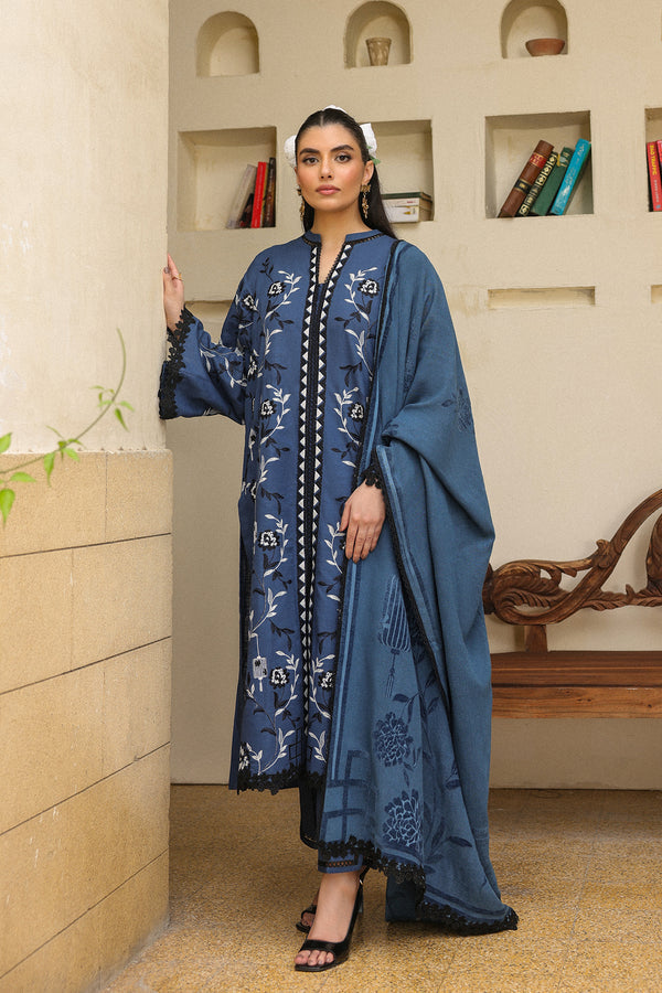 Sahar | Winter 25 | Azure Ash -  Sahar Ladies Clothes - Original Designer Dress - House of Maryam