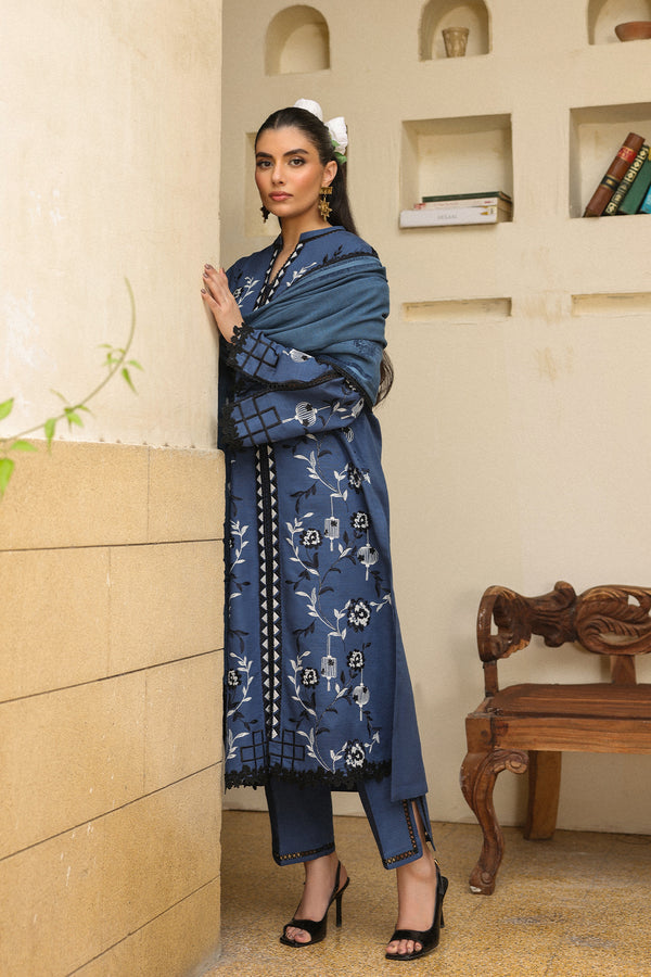 Sahar | Winter 25 | Azure Ash -  Sahar Ladies Clothes - Original Designer Dress - House of Maryam