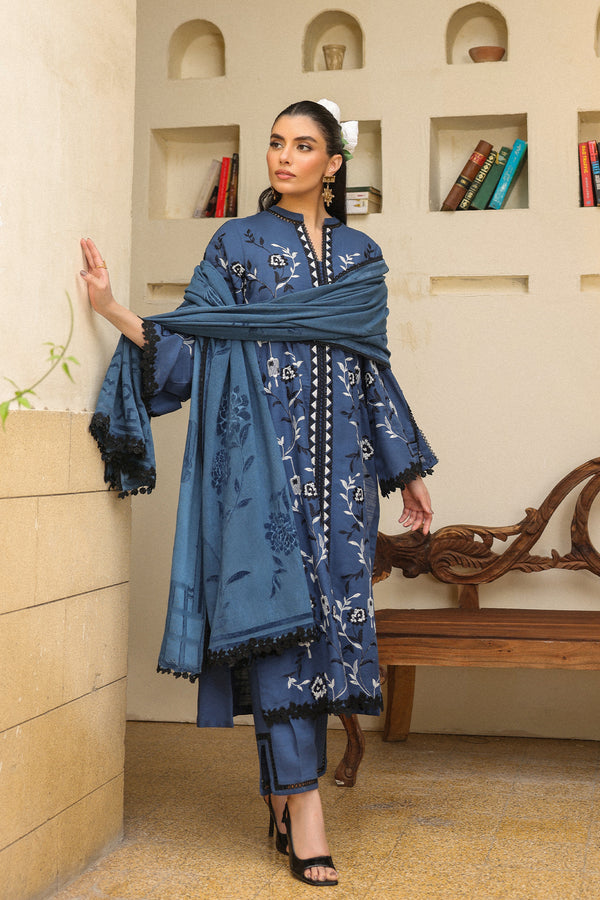 Sahar | Winter 25 | Azure Ash -  Sahar Ladies Clothes - Original Designer Dress - House of Maryam