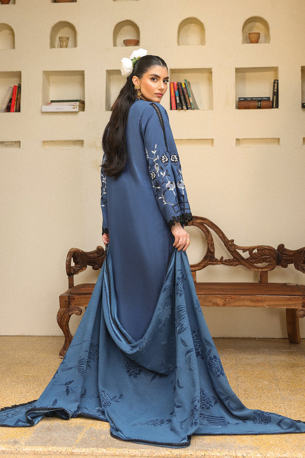 Sahar | Winter 25 | Azure Ash -  Sahar Ladies Clothes - Original Designer Dress - House of Maryam