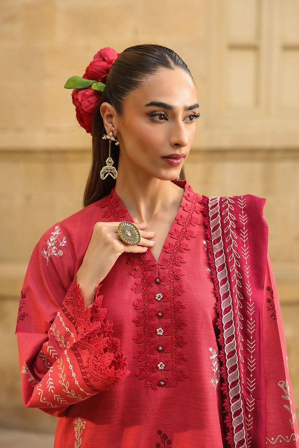 Sahar | winter 25 | Vermilion Glow -  Sahar Ladies Clothes - Original Designer Dress - House of Maryam