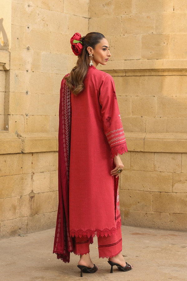 Sahar | winter 25 | Vermilion Glow -  Sahar Ladies Clothes - Original Designer Dress - House of Maryam