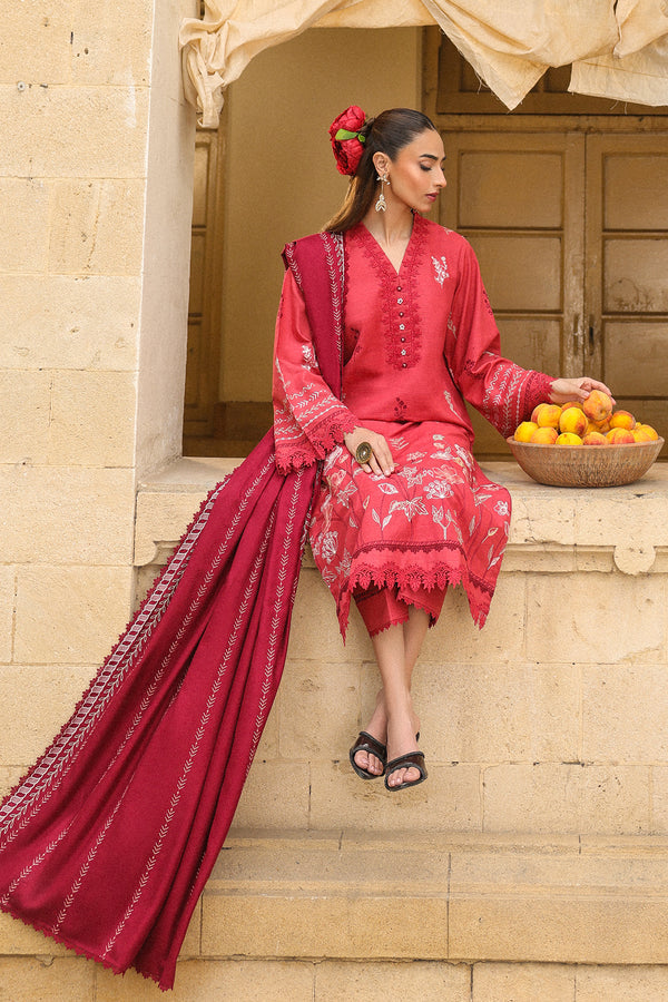 Sahar | winter 25 | Vermilion Glow -  Sahar Ladies Clothes - Original Designer Dress - House of Maryam