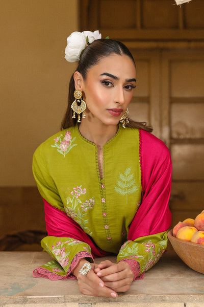 Sahar | winter 25 | Fuchsia Sage -  Sahar Ladies Clothes - Original Designer Dress - House of Maryam