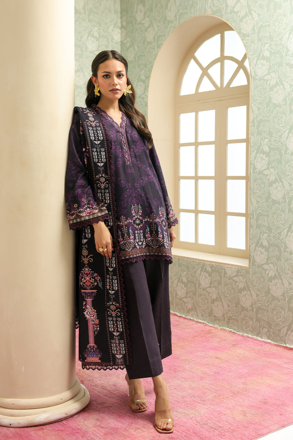 Sahar | Winter 25 | Plum Noir -  Sahar Ladies Clothes - Original Designer Dress - House of Maryam