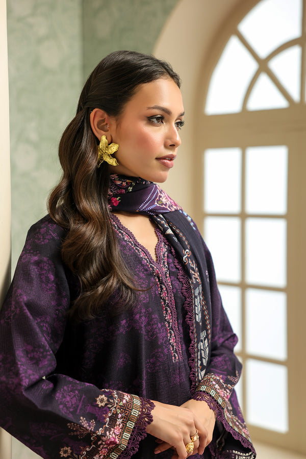 Sahar | Winter 25 | Plum Noir -  Sahar Ladies Clothes - Original Designer Dress - House of Maryam