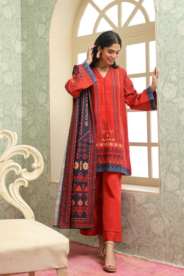 Sahar | winter 25 | Aztec Flame -  Sahar Ladies Clothes - Original Designer Dress - House of Maryam