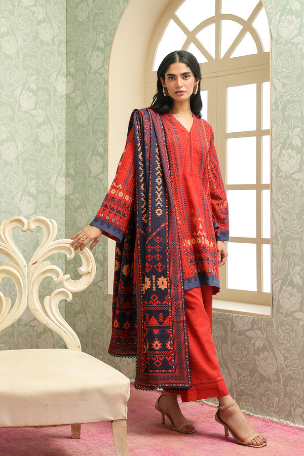 Sahar | winter 25 | Aztec Flame -  Sahar Ladies Clothes - Original Designer Dress - House of Maryam