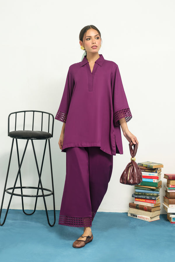 Sahar | Pret Essentials Winter 25 | Midnight Violet, image 5