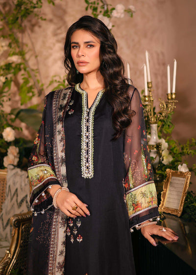 Nuriyaa | Silk Odyssey | Midnight Bloom -  Nuriyaa Semi Formal - Original Designer Dress - House of Maryam