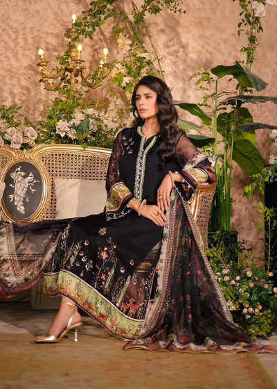 Nuriyaa | Silk Odyssey | Midnight Bloom -  Nuriyaa Semi Formal - Original Designer Dress - House of Maryam
