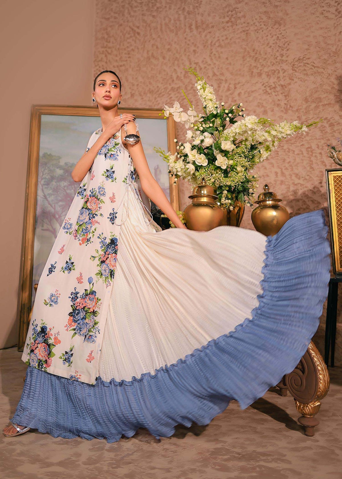 Nuriyaa | Silk Odyssey | Blossom -  Nuriyaa Semi Formal - Original Designer Dress - House of Maryam