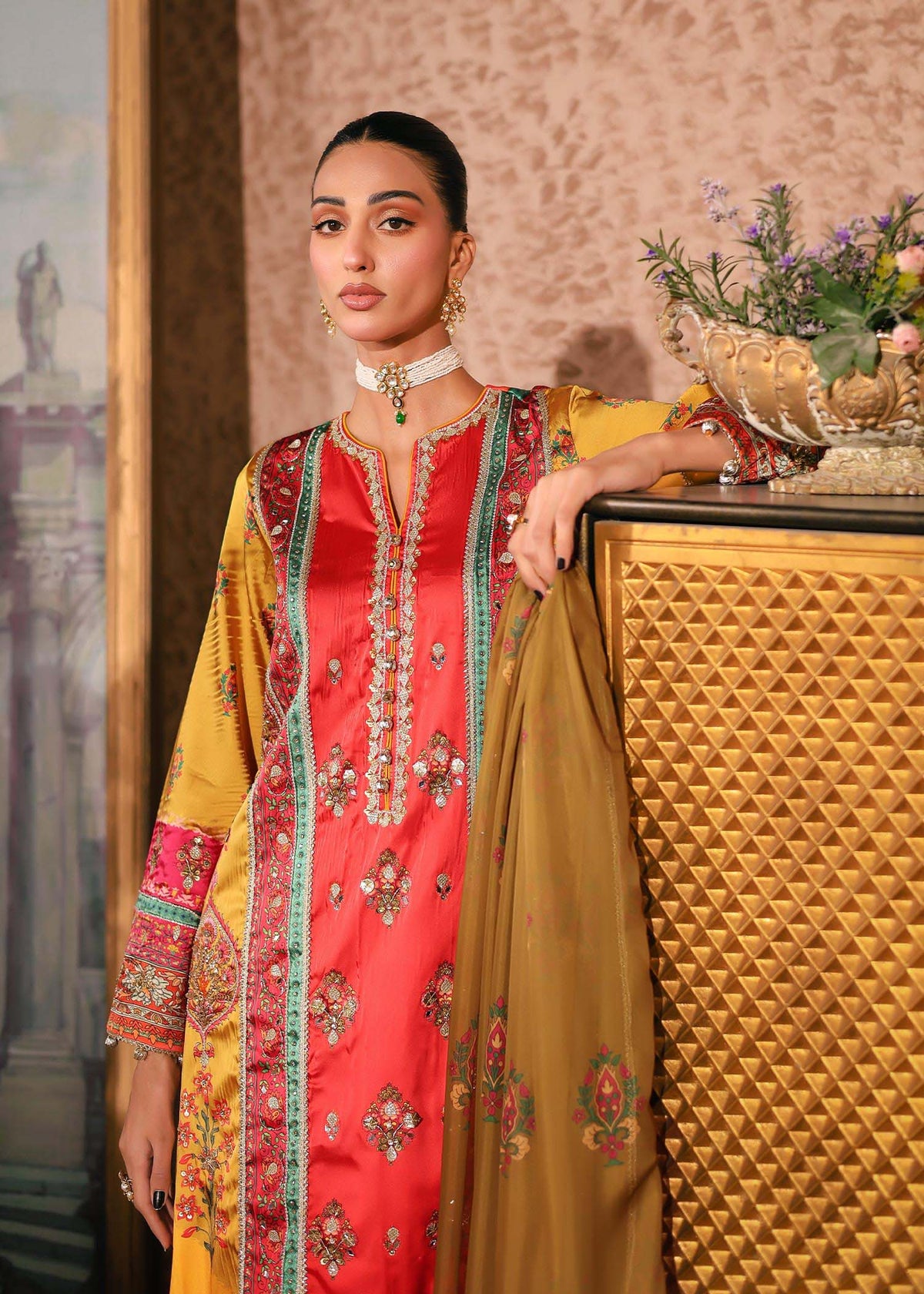 Nuriyaa | Silk Odyssey | Rose -  Nuriyaa Semi Formal - Original Designer Dress - House of Maryam