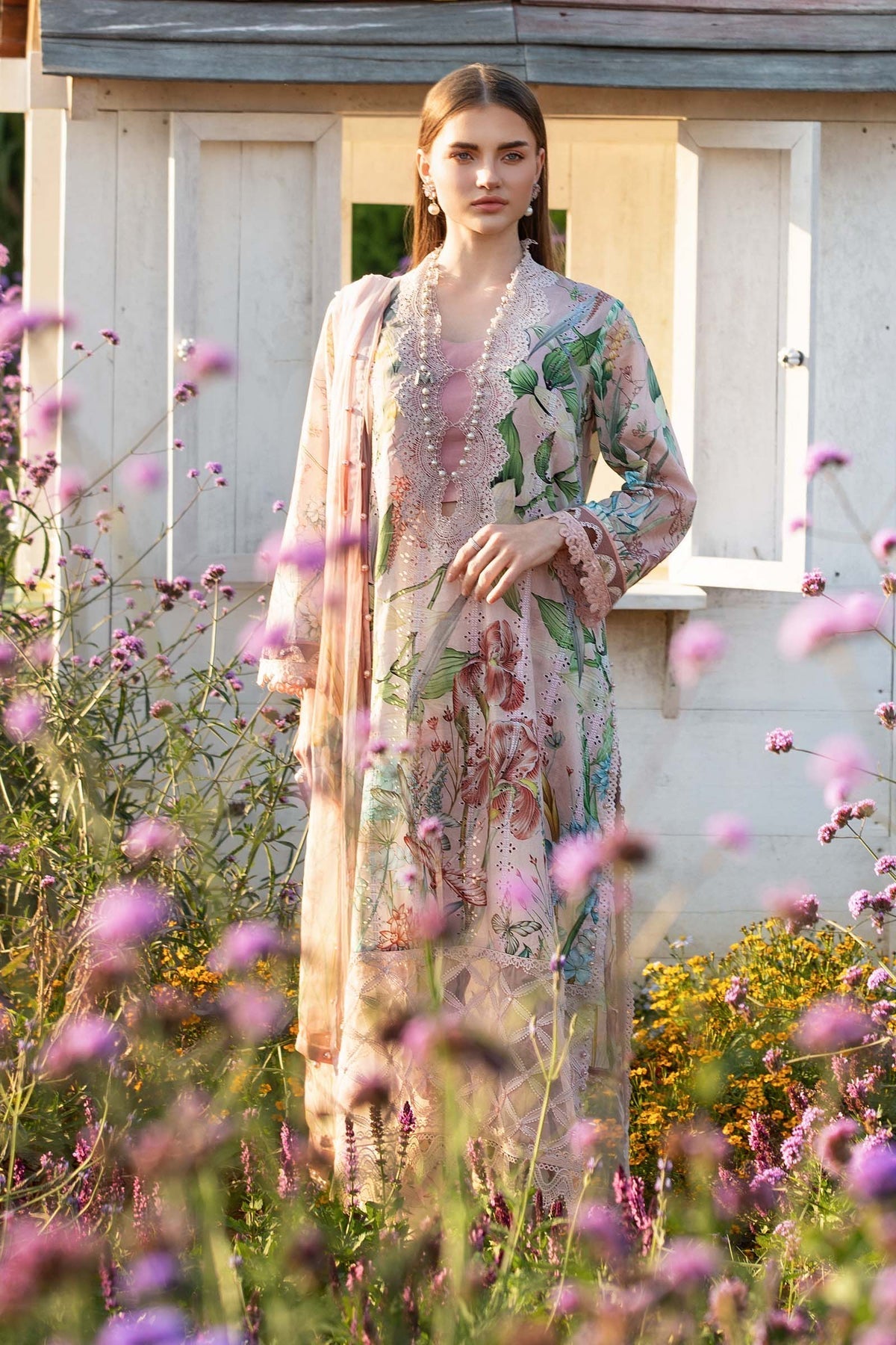 Maria B | M Prints 25 | MPT-2506-B -  Maria B Ladies Clothes - Original Designer Dress - House of Maryam
