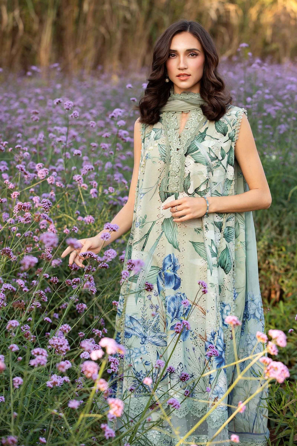 Maria B | M Prints 25 | MPT-2502-B -  Maria B Ladies Clothes - Original Designer Dress - House of Maryam