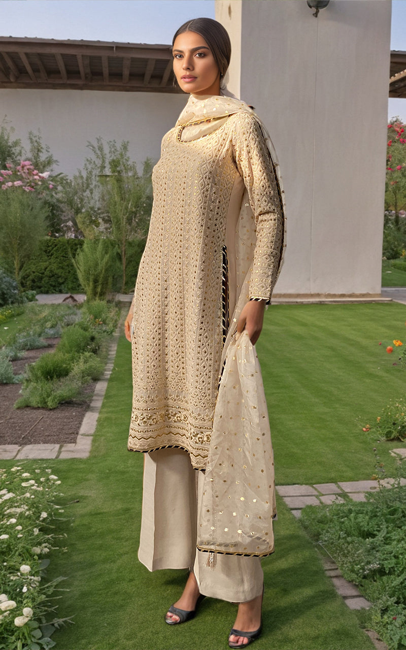 Threads and Motifs | Formal Dresses 25 | Embroidered Shirt With Trouser And Dupatta -  Threads and Motifs Ladies Clothes - Original Designer Dress - House of Maryam