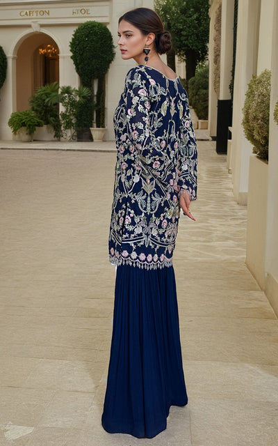 Threads and Motifs | Formal Dresses 25 | Chiffon Embroidered Shirt -  Threads and Motifs Ladies Clothes - Original Designer Dress - House of Maryam