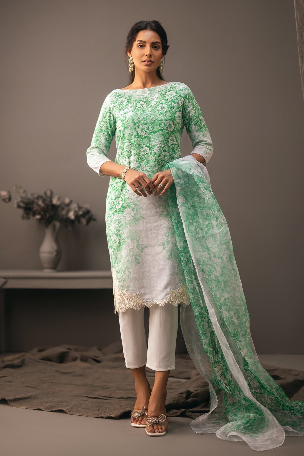 Erum Khan | Beyond Basic | CLASSIC CHARM -  Erum Khan Ladies Clothes - Original Designer Dress - House of Maryam