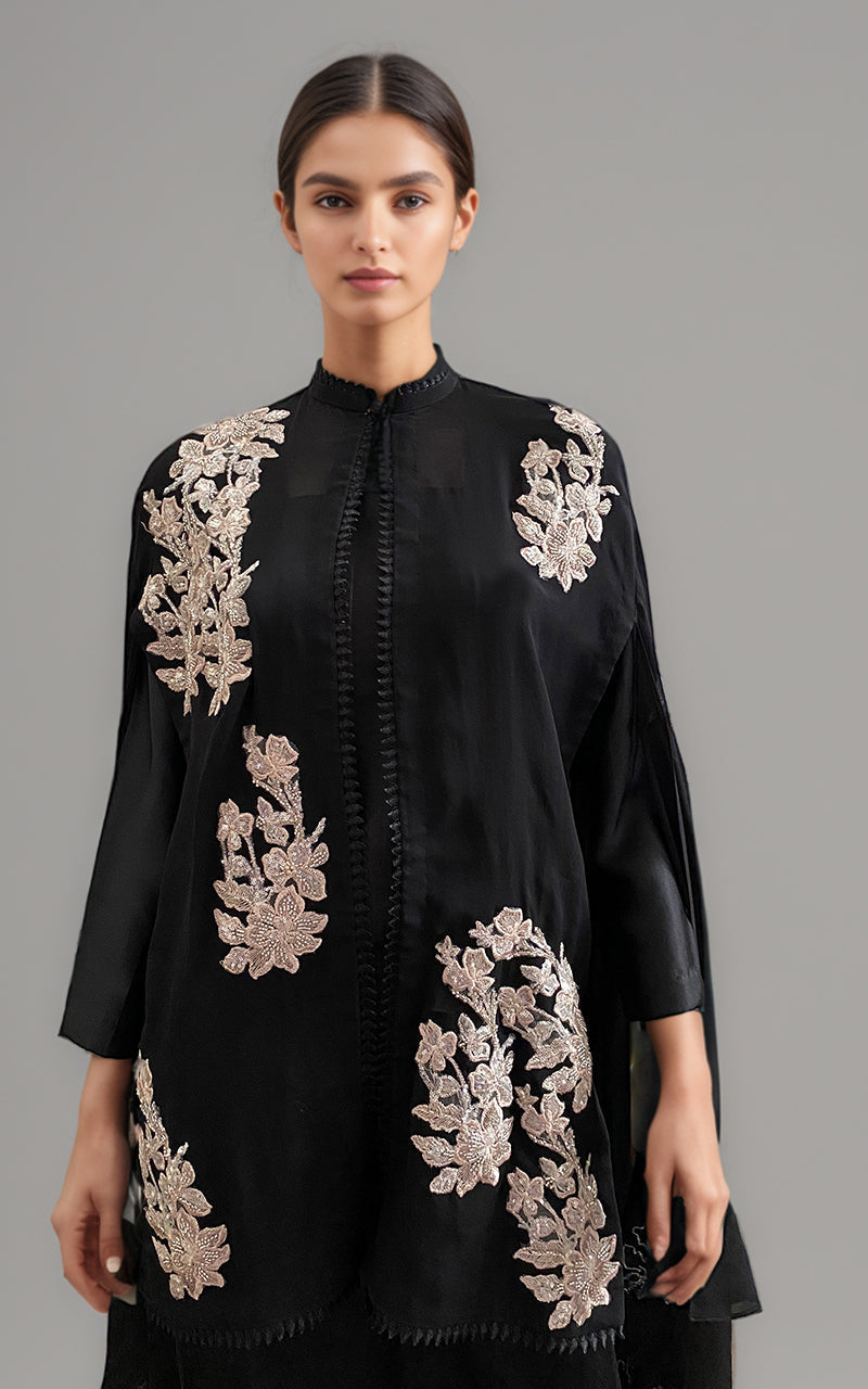 Threads and Motifs | Formal Dresses 25 | Embroidered Cape With Trouser -  Threads and Motifs Ladies Clothes - Original Designer Dress - House of Maryam