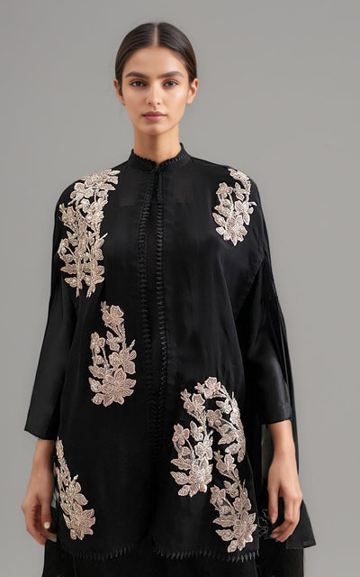 Threads and Motifs | Formal Dresses 25 | Embroidered Cape With Trouser -  Threads and Motifs Ladies Clothes - Original Designer Dress - House of Maryam