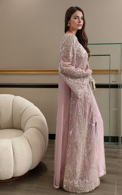 Threads and Motifs | Formal Dresses 25 | Net Embroidered Jacket -  Threads and Motifs Ladies Clothes - Original Designer Dress - House of Maryam