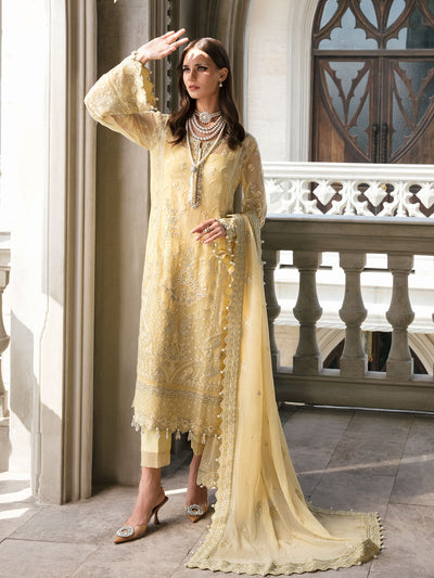 Gulaal | Embroidered Chiffon | SAHAR 04 -  Gulaal Formal - Original Designer Dress - House of Maryam