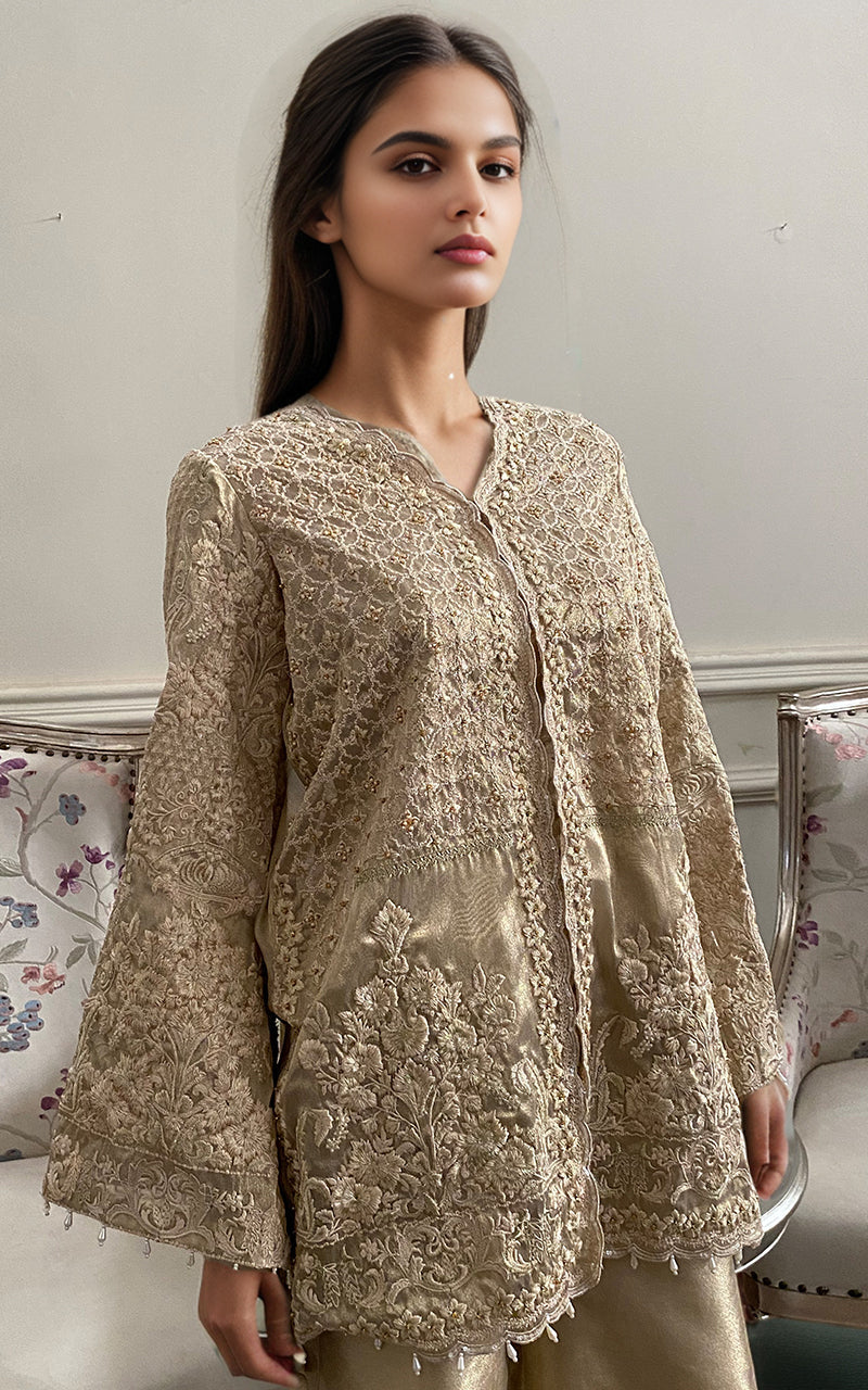 Threads and Motifs | Formal Dresses 25 | Embroidered Jacket With Trouser -  Threads and Motifs Ladies Clothes - Original Designer Dress - House of Maryam