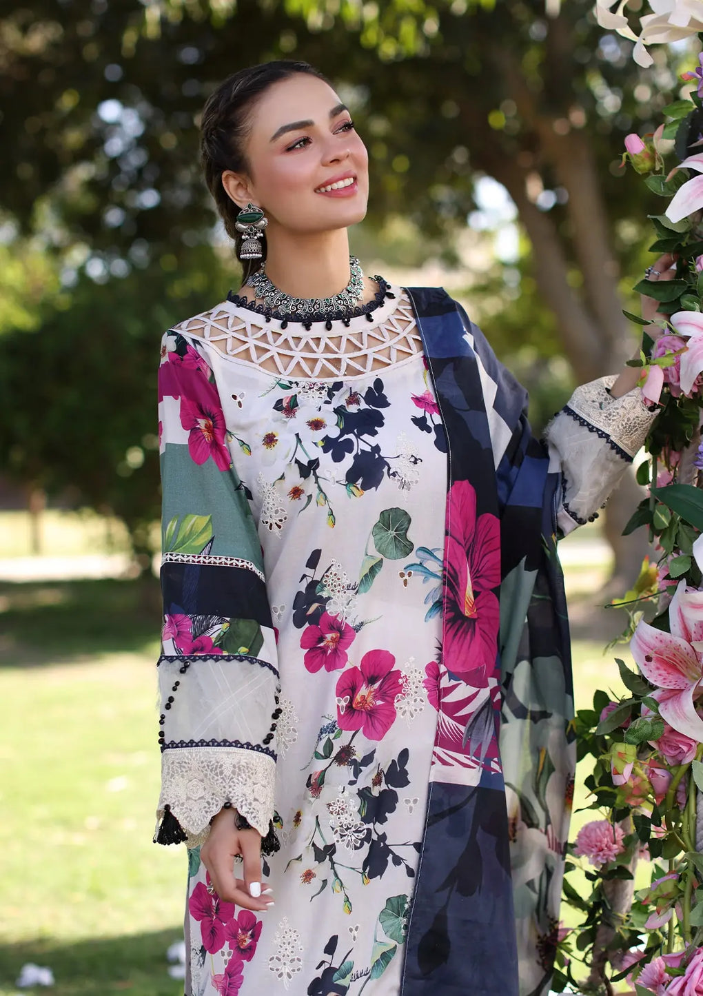 Elaf Premium | Prints Chikankari 24 | 01A LOVELIGHT -  Elaf Premium Luxury - Original Designer Dress - House of Maryam