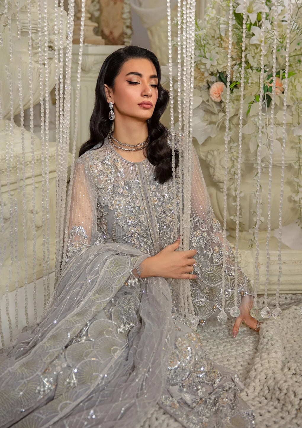 Elaf Premium | Evara Formals 24 | EFE-04 DOVE -  Elaf Premium The Formal Exhibit - Original Designer Dress - House of Maryam