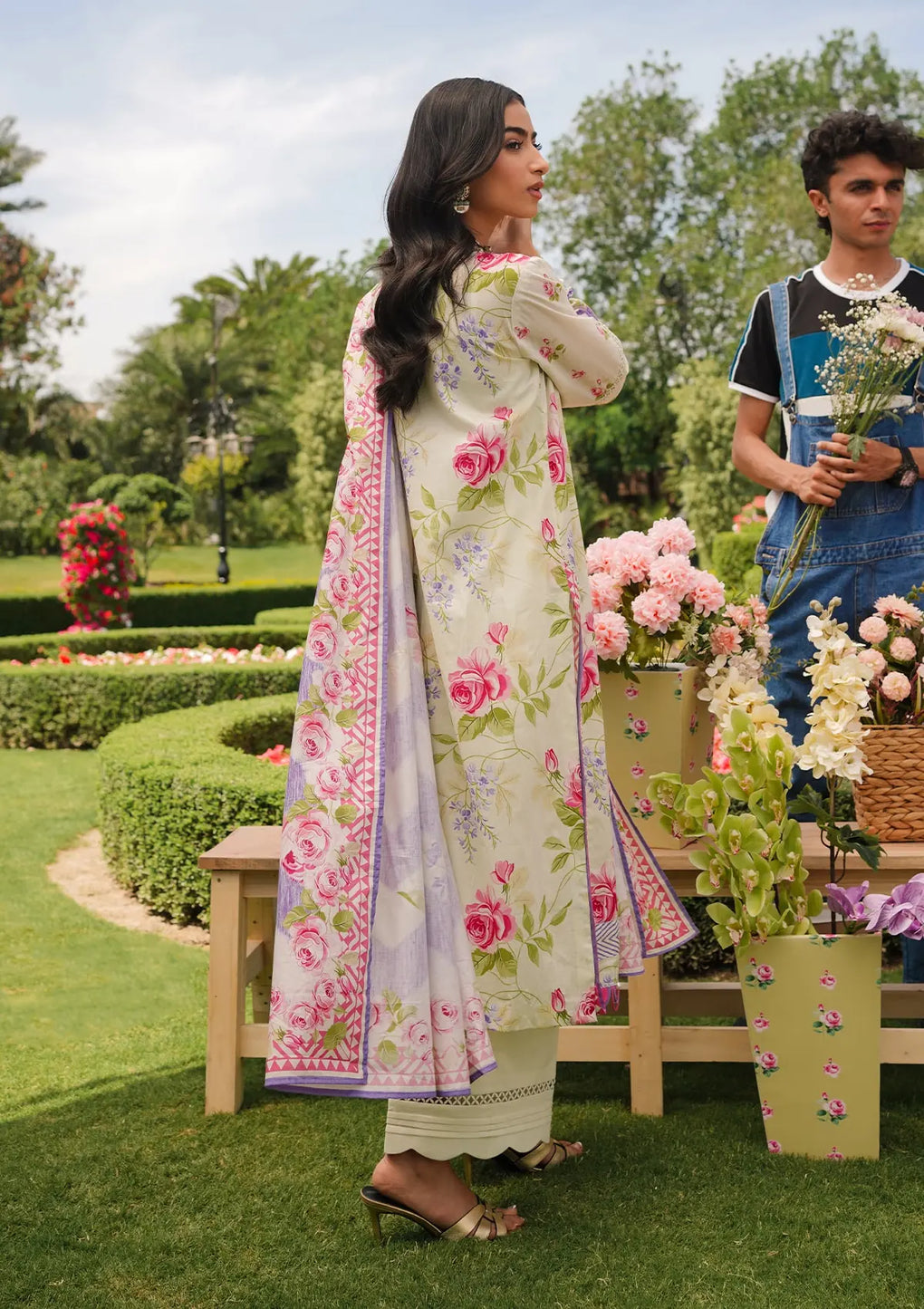 Elaf Premium | Printed Collection 24 | EEP-03B - Meadow Magic -  Elaf Premium Casuals - Original Designer Dress - House of Maryam