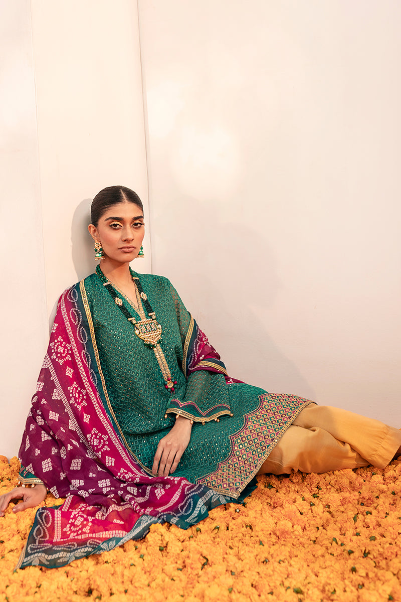 Cross Stitch | Luxury Pret | Divine Muse-2PC (Shirt & Dupatta), image 3
