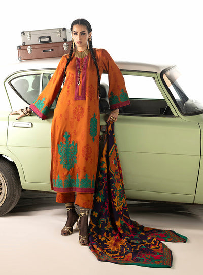 Zainab Chottani | Winter Shawl 25 | Suniva - D3