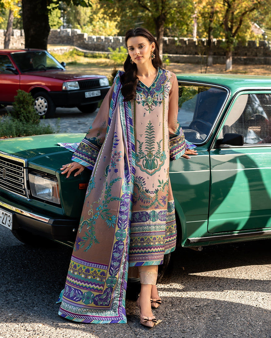 Mushq | Nirvana Printed Silk | Aurora Echo