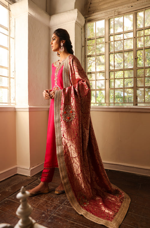 Maya | Wedding Formal Meherbano | AATSHI by Designer Maya - House of Maryam - Pakistani Designer Ethnic Wear in {{ shop.shopifyCountryName }}