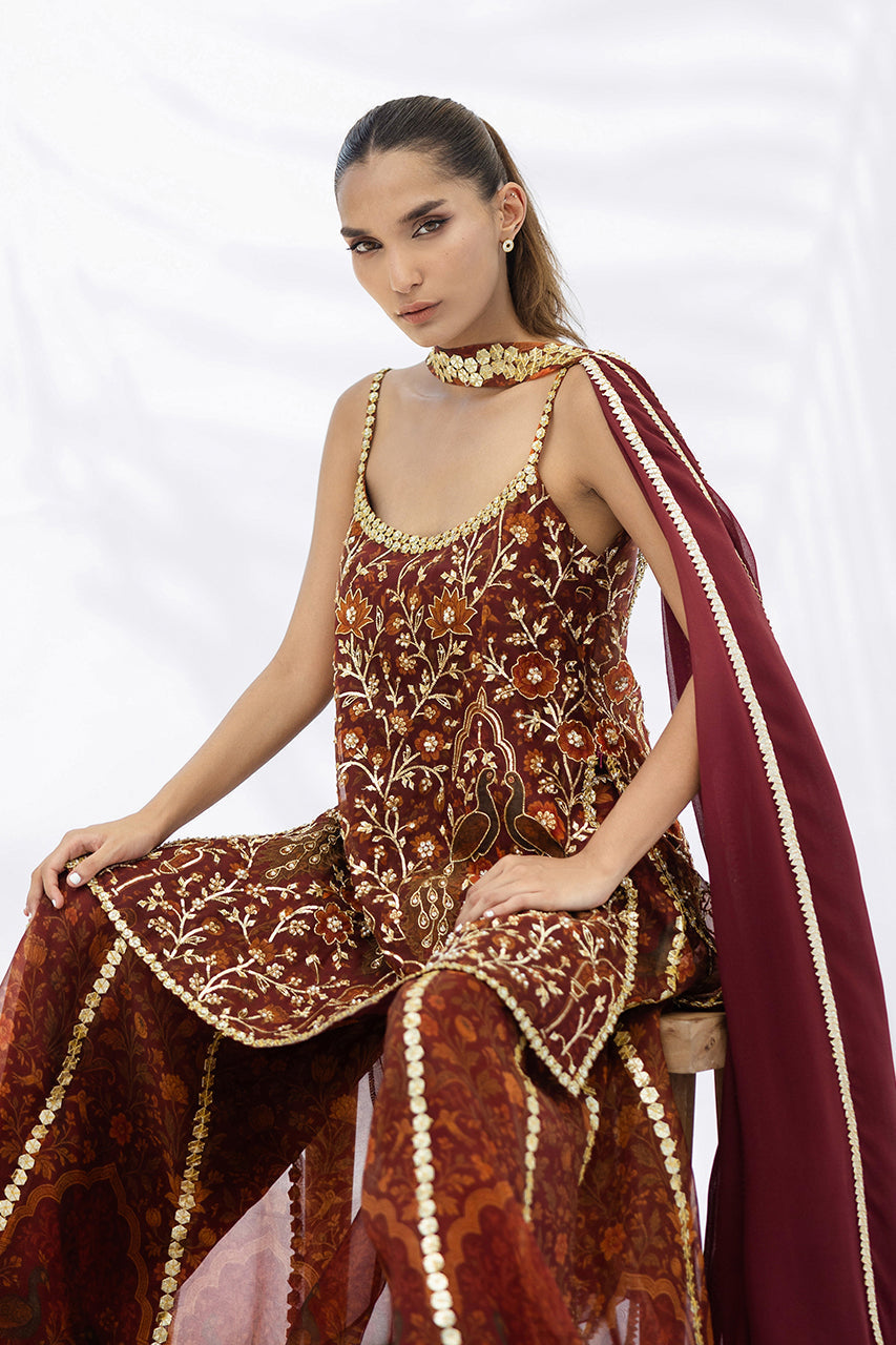 Sania Maskatiya | Fall Festive Glimmer | Tanira -  Sania Maskatiya Ladies Clothes - Original Designer Dress - House of Maryam