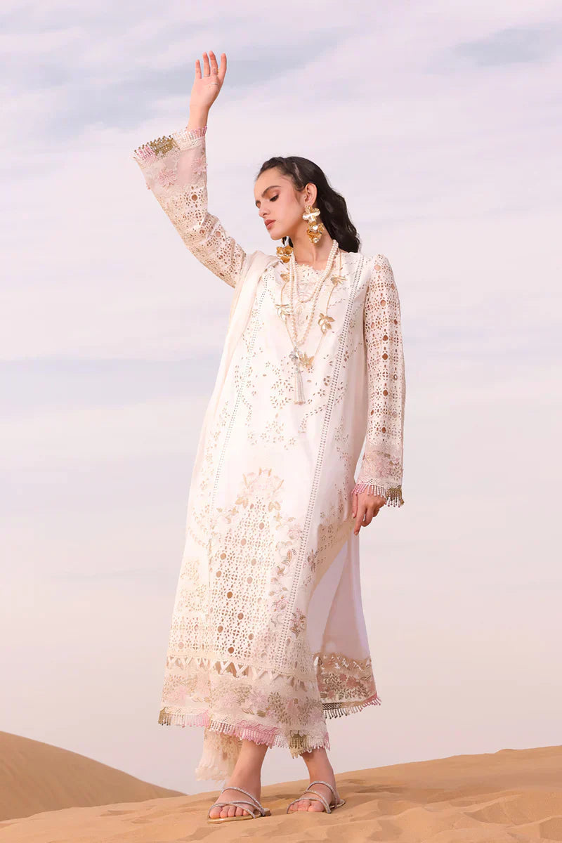 Qalamkar | Chikankari Eid Edit 24 | KM-02 SAOIRSE