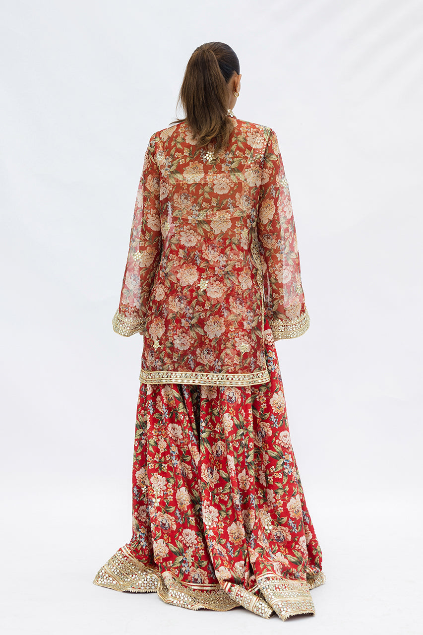 Sania Maskatiya | Fall Festive Glimmer | Elise -  Sania Maskatiya Ladies Clothes - Original Designer Dress - House of Maryam