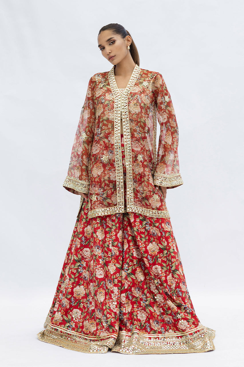 Sania Maskatiya | Fall Festive Glimmer | Elise -  Sania Maskatiya Ladies Clothes - Original Designer Dress - House of Maryam