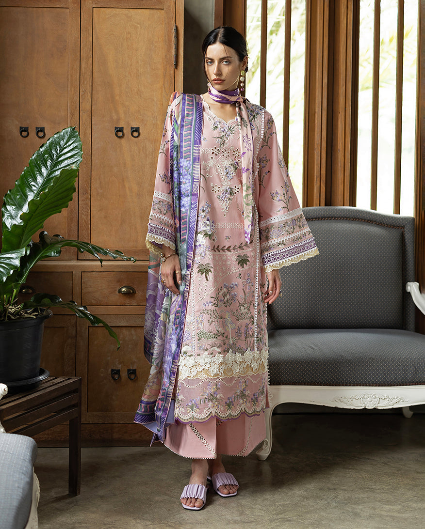 Esmel | Mon Tresor Luxe Lawn 26 | Rosy, image 3