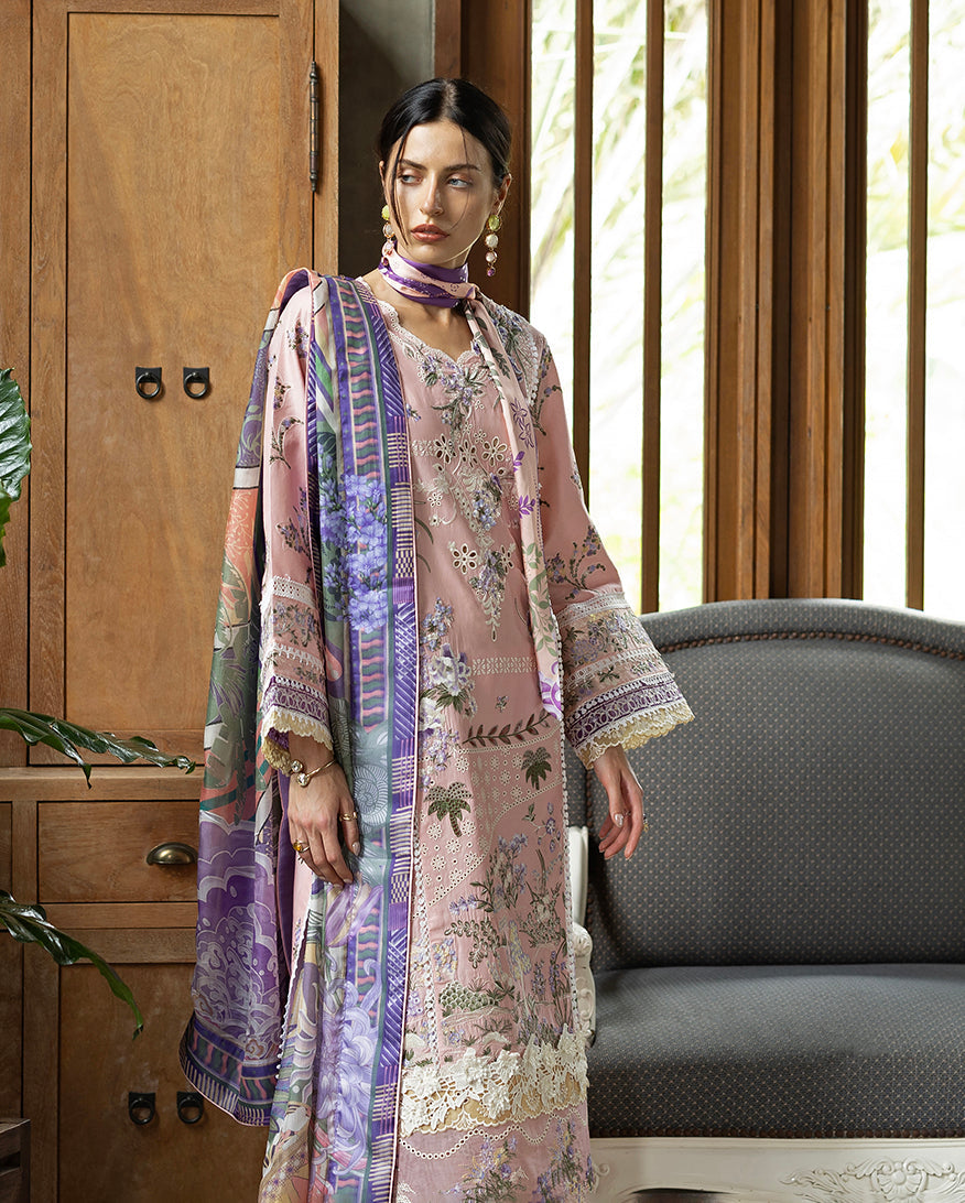 Esmel | Mon Tresor Luxe Lawn 26 | Rosy, image 7