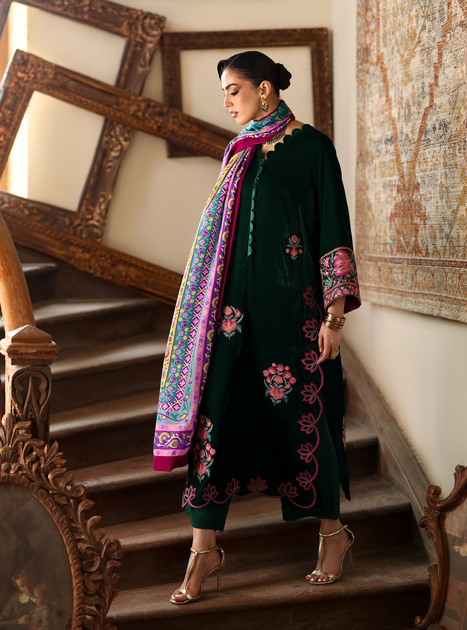 Zainab Chottani | Velura Velvet Edit 25 | Eden Long Shirt, image 2