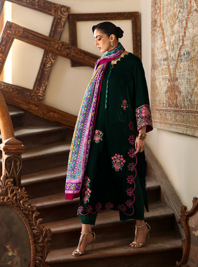 Zainab Chottani | Velura Velvet Edit 25 | Eden Long Shirt