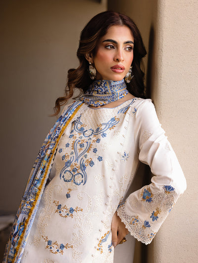 Faiza Faisal | Marine Luxury Lawn 25 | MIRHA -  Faiza Faisal Ladies Clothes - Original Designer Dress - House of Maryam