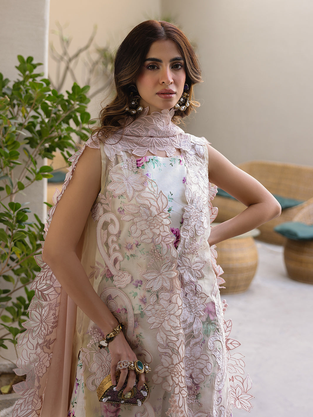 Faiza Faisal | Marine Luxury Lawn 25 | ELISHA -  Faiza Faisal Ladies Clothes - Original Designer Dress - House of Maryam