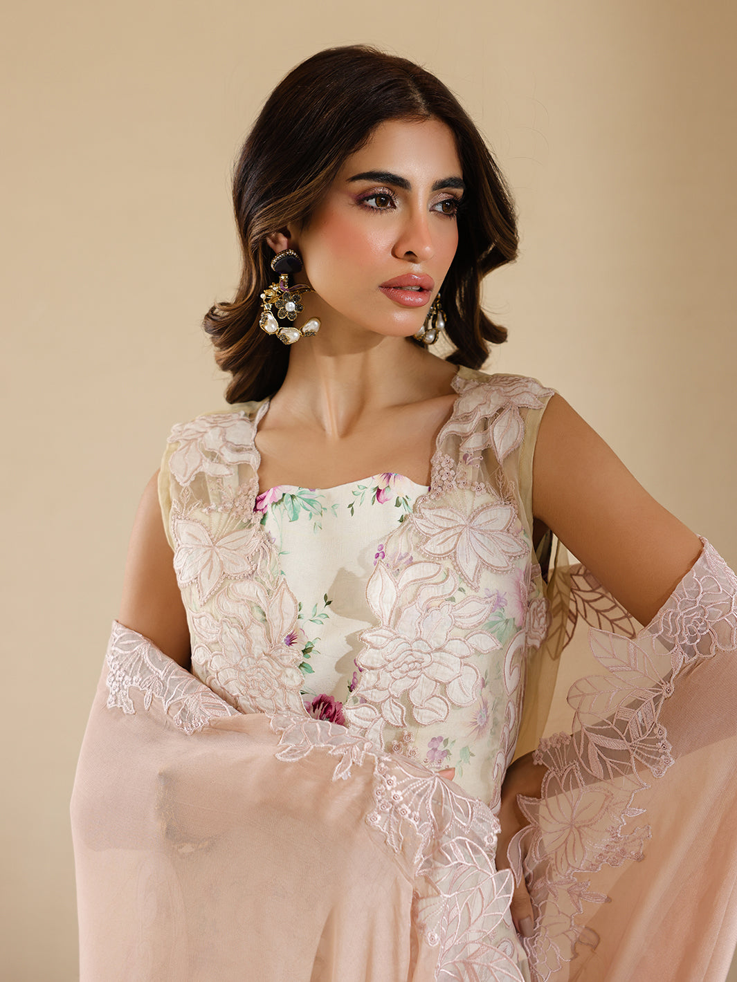 Faiza Faisal | Marine Luxury Lawn 25 | ELISHA -  Faiza Faisal Ladies Clothes -  House of Maryam