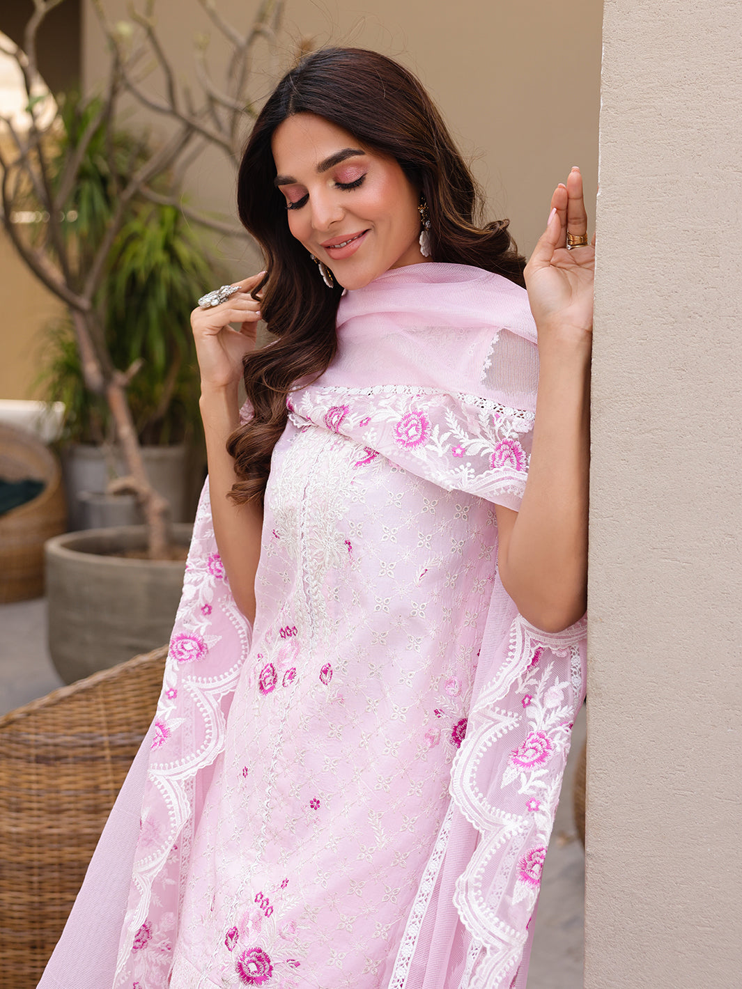 Faiza Faisal | Marine Luxury Lawn 25 | RENA -  Faiza Faisal Ladies Clothes - Original Designer Dress - House of Maryam